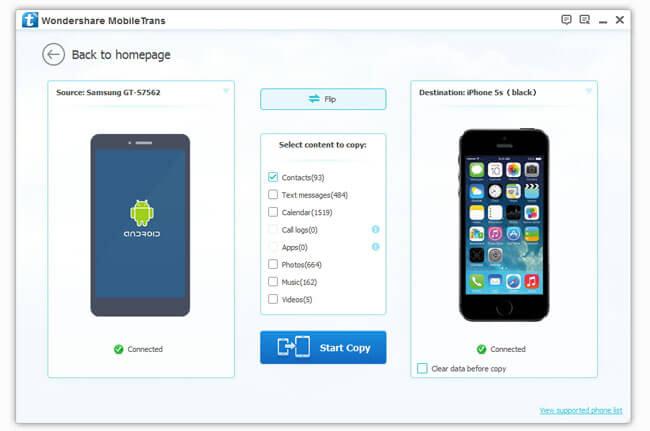 Soluzione 1. Trasferimento contatti Samsung via Bluetooth